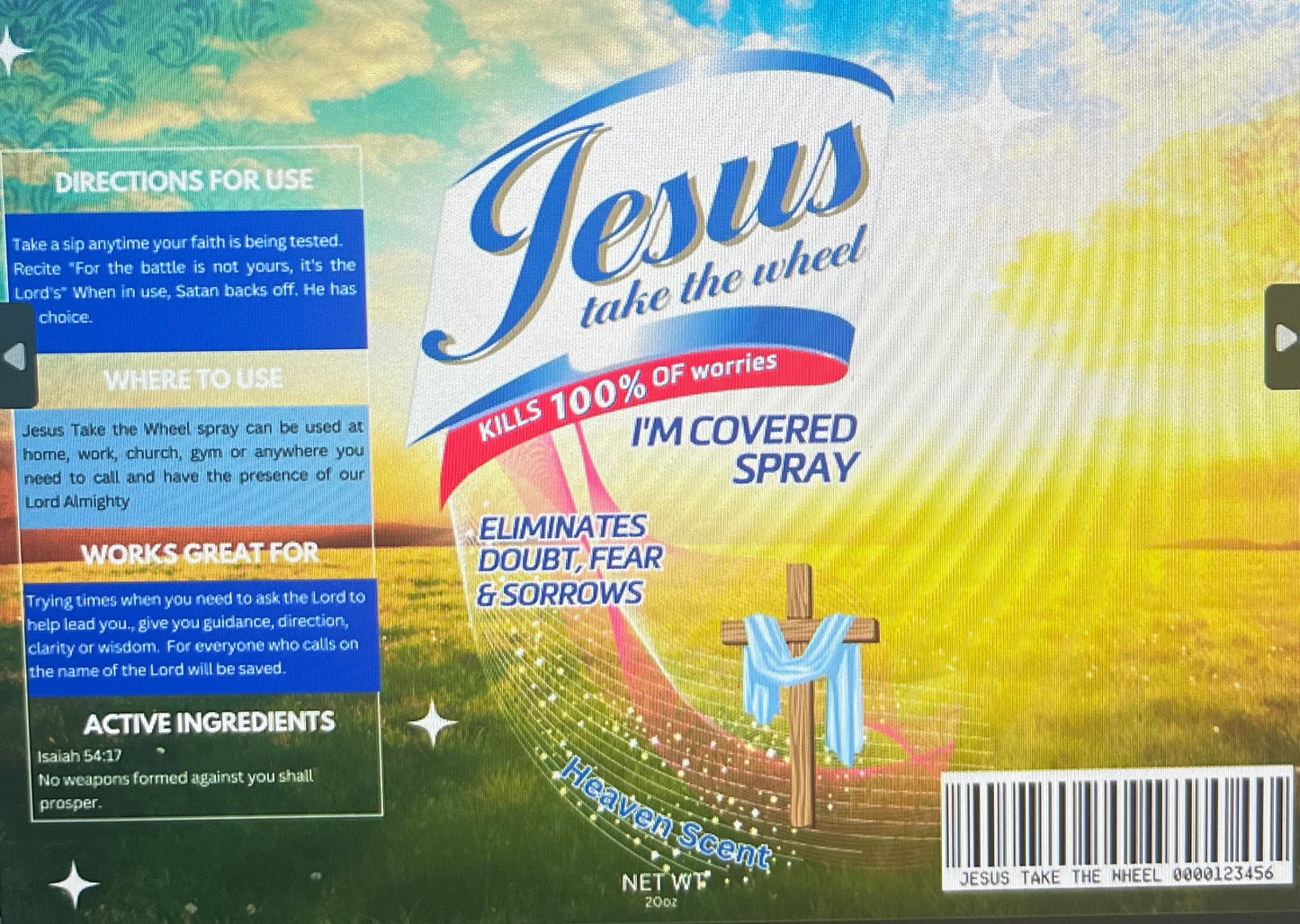 JESUS take the wheel