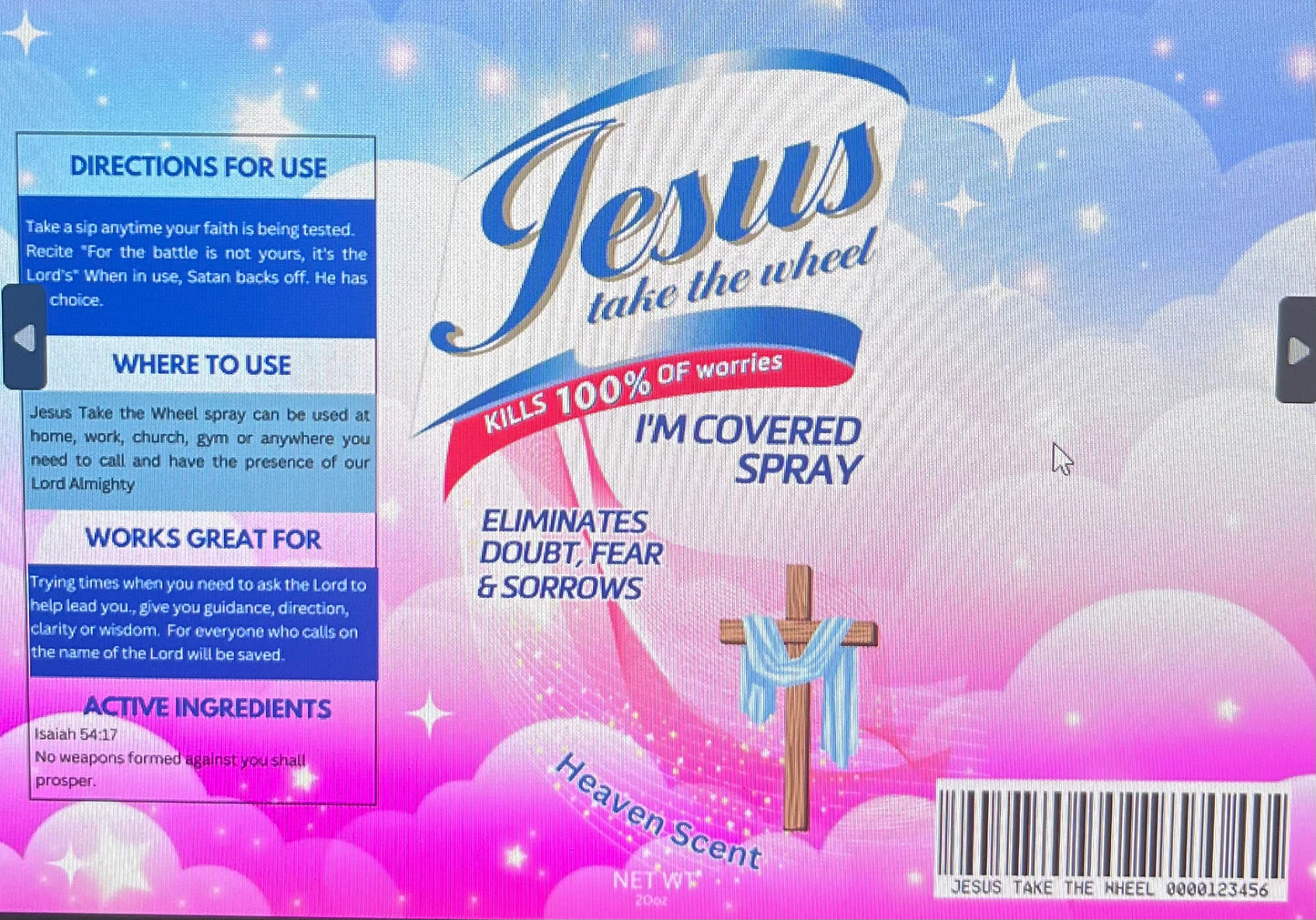 JESUS take the wheel